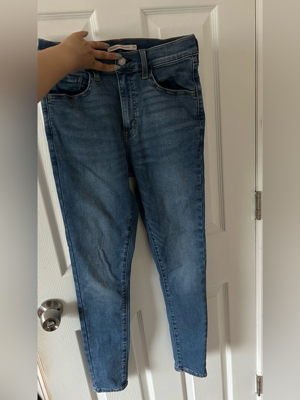 Levi's High Rise Skinny Jeans Blue Wash